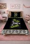 Football Bulk Teen Room Single Pike Set-Sportsman Modern Black Green Decorative Bedspread - 2