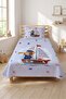 Cute Sailor Bear Marine Baby Pique Set-Ocean Nordic Blue Red Bedspread - 4