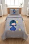 Starry Fairy Tale Girl's Pique Set - Heavenly Fairy Nordic Gray Yellow Decorative Bedspread - 4