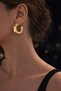 Lightweight Chunky Hoop Earrings - 2