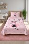 Super Hero Girl Star Patterned Children's Pique Set - Masked Energetic Modern Powder Black Bedspread - 3