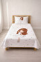 Children's Pique Set with Polka Dot Elegant Ballerina Figure - Romantic Themed Modern Gray Decorative Bedspread - 4