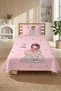 Cute Girl's Pique Set with Heart and Book Design - Fairy Tale Themed Nordic Powder Decorative Bedspread - 2