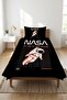 Astronaut Space Themed Teen Pique Set - Cosmic Adventure Modern Anthracite Orange Decorative Bedspread - 7