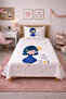 Starry Tale Girl Teen Pique Set - Rainbow Modern Navy Blue Yellow Quilted Bedspread - 5