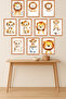 10-Piece Frame-Looking Cute Lion, Safari Themed, Nursery Painting Set 15X20 cm Mdf Uv Printing - 2
