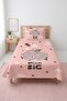 Sleeping Bear Cloud Star Baby Pique Set - Fairytale Dream Nordic Powder Gray Decorative Bedspread - 2