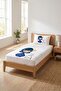 Starry Tale Girl Teen Pique Set - Rainbow Modern Navy Blue Yellow Quilted Bedspread - 7