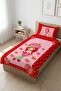 Strawberry Polka Dot Plaid Baby Pique Set - Fairytale Fruit Themed Red Pink Decorative Bedspread
