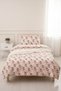 Cute Fox Cloudy Baby Pique Set - Fairy Tale Themed Nordic Powder Yellow Quilted Bedspread - 4