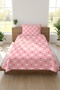 Hearted Cute Romantic Kids Teen Pique Set-Pastel Love Modern Powder Coral Quilted Bedspread