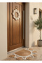 Decorative Wicker Door Wreath Door Mat Premium Jute Handcrafted Modern Bohemian Home Decoration - 6
