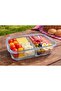 2-Section Storage Container with Lid