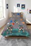 Astronaut Space Galaxy Planet Star Patterned Teen Pique Set-Cosmic Adventure Modern Gray Bedspread - 2