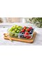 2-Section Storage Container with Lid - 2