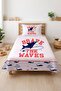 Sailor Shark Whale Patterned Baby Pique Set-Adventure Marine Nordic Navy Blue Bedspread - 4