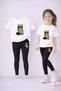 Leggings - T-Shirt Set Mother Daughter Combination 100% Cotton Flexible Comfortable Daily Sports Combination