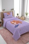 Ballerina Polka Dot Lilac Single Pique Set-Fairy Tale Dancer Modern Young Room Quilted Bedspread - 6