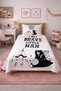 Forest Themed Teddy Bear Native American Tent Single Person Pique Set - Bohemian Black Ecru Quilted Coverlet - 7