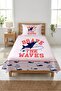 Sailor Shark Whale Patterned Baby Pique Set-Adventure Marine Nordic Navy Blue Bedspread - 7