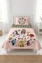 African Themed Kids Single Pique Set with Safari Animals - Exotic Adventure Bohemian Green Bedspread - 6