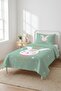 Rabbit Star Crown Baby Pique Set-Princess Tale Nordic Pink Gold Decorative Bedspread - 7