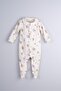 Baby and Kids Jumpsuit with Baby Collar Print Detail, 100% Cotton (Animal Party)