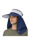Set of 2 Wide Brim Enseli Sun Hats with Mesh Summer Women's and Men's Outdoor Hats - 2