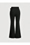 Bow Detailed Spanish Flare Leggings Trousers Romain Trends - Do6789 - 2