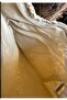 Beige Pearl Stone Straw Handbag - 2