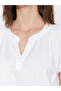 Women's Blouse with Cropped Collar Texture - 3
