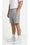 Men's Gray Color Shorts with Zipper Pocket Detail, Back Pleats, Breathable Patterned Fabric