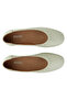 Leather Stone Detailed Women's Ballet Flats Dg6103 - 3