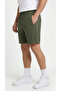 Men's Khaki Color Shorts with Zipper Pocket Detail, Back Pleats, Breathable Patterned Fabric - 6