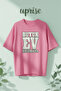 Big House in Quarantine Printed Cotton Oversize T-Shirt