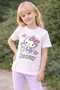 100% Cotton Quality Printed Short Sleeve T-Shirt & Long Leggings Two-Piece Girls' Summer Set - 2