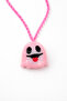 Halloween Ghost Necklace Pink Chain 60 cm Unisex Special Design - 3
