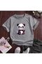 Angry Panda Printed 100% Cotton Crew Neck Kids Unisex T-Shirt 5 6 -7 8-9 10 -11 12 Years Old