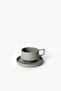 Lumière Grey Turkish Coffee Cup – Limoges French Porcelain, 70 ml - 8