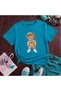 Nycc Bear Printed 100% Cotton Crew Neck Kids Unisex T-Shirt 5 6 -7 8-9 10 -11 12 Years Old