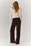 Bootcut twill trousers - 5