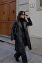 New Season Women's Oversized Leather Trench Coat - 4