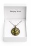 Tree of Life Patterned Round Pendant Silver Chain 60 cm Unisex Metal - 5