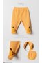 3D Pear Figured Baby Girl Pants with Booties - Baby Bottom Pajamas with Socks