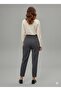 Smoked High Waist Ultra Stretchy Lycra Carrot Pants - 5