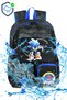 Korean Kawai Black Sonic Themed Boys' Primary School Bag Thermal Lunch Bag and Pencil Case 3-Piece Set - 3