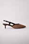 Jbr-F80 Belted Thin Heel Straw Shoes - 3