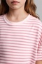 100% Cotton Oversized Striped T-Shirt for Girls G2464A826Sm - 3