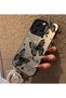 iPhone 13 Pro Max Compatible Butterfly Print Pattern Shock-Absorbing Phone Case Mk01A - 3