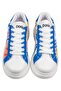 Women's vegan leather white sneakers - azur design - 2